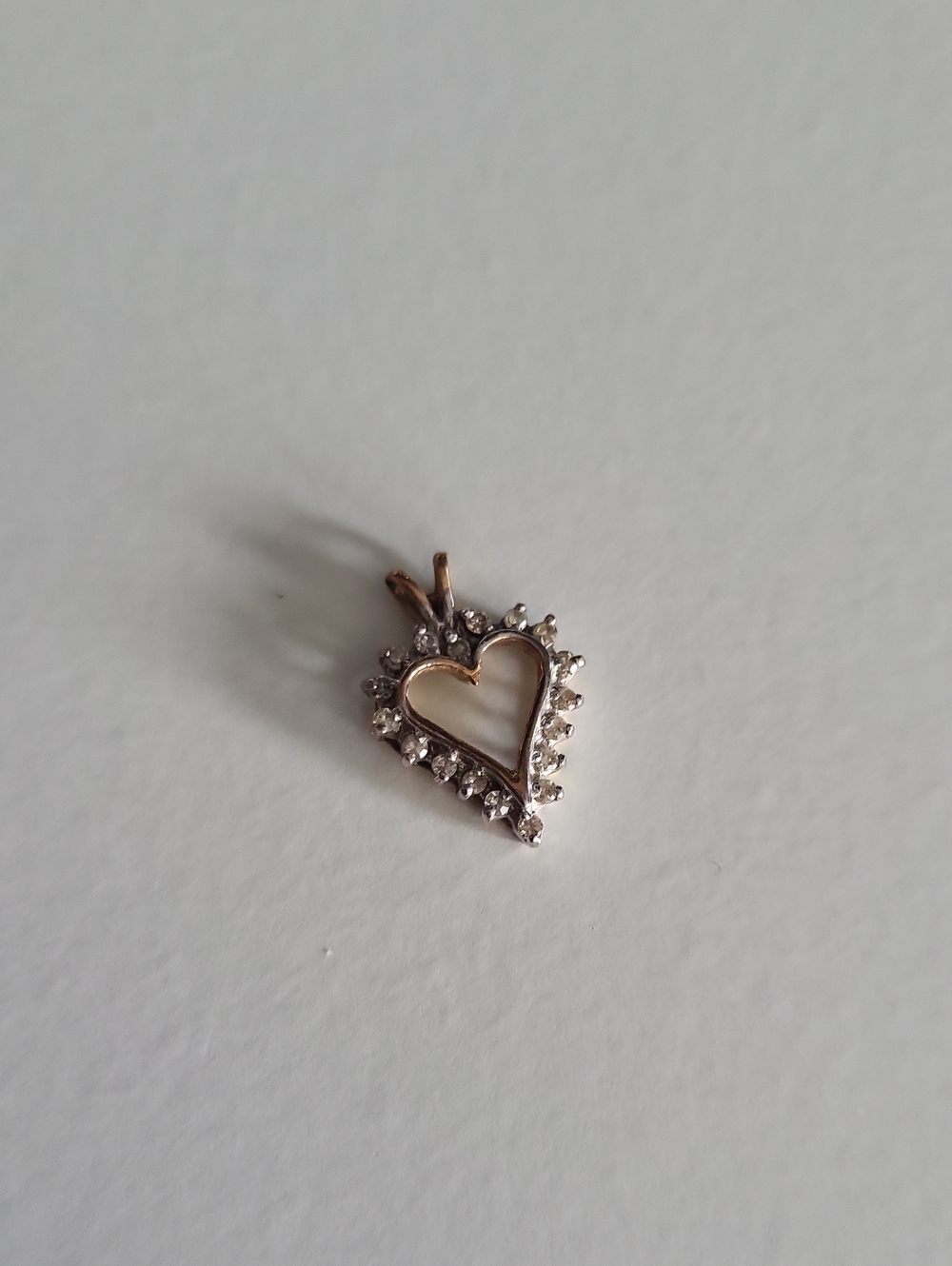 10K Yellow Gold Heart Pendant